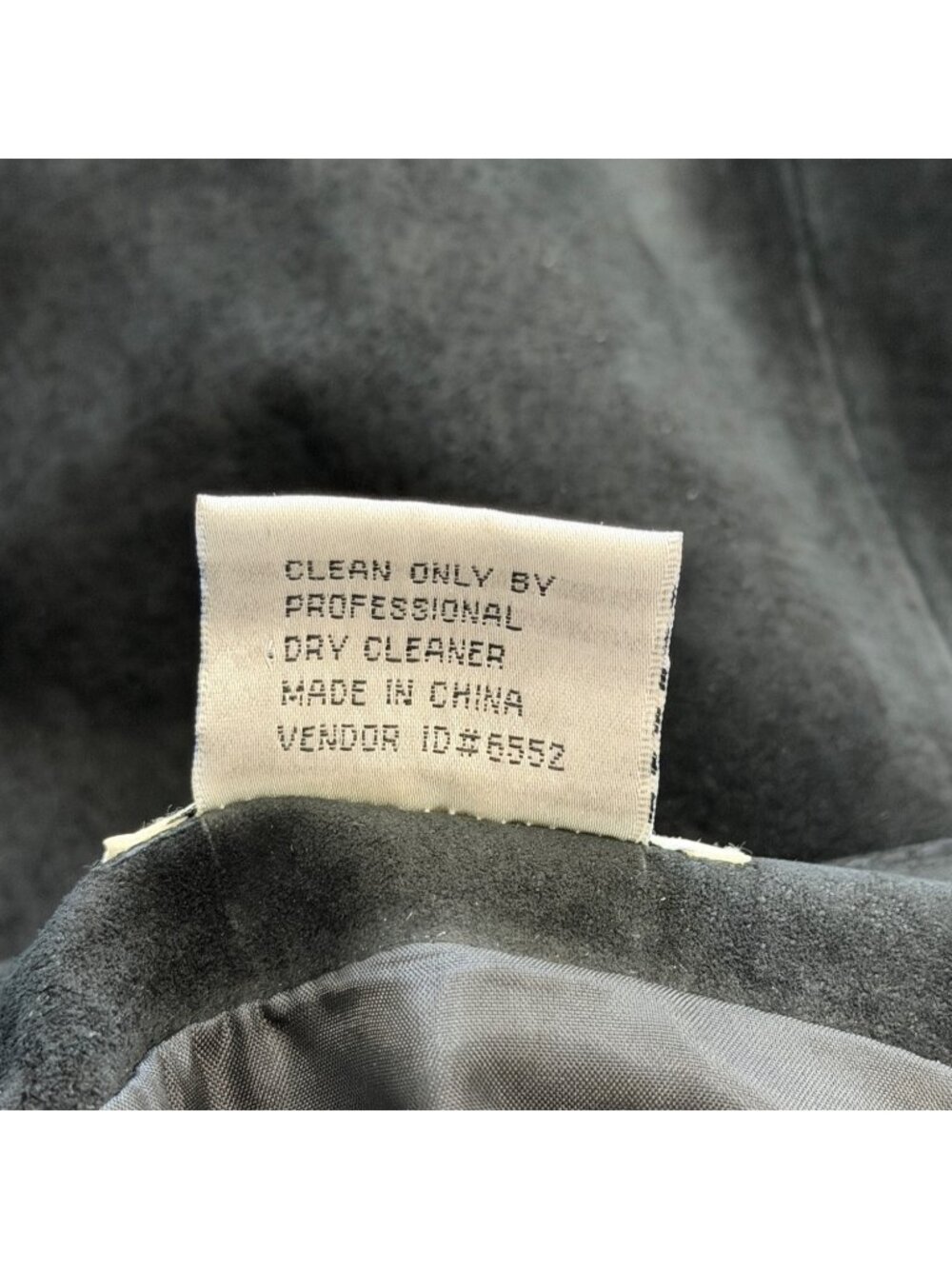 Lew Magram Womens Size 12 Black Suede Fringe Skirt Asymmetrical Vintage Western - Picture 8 of 8